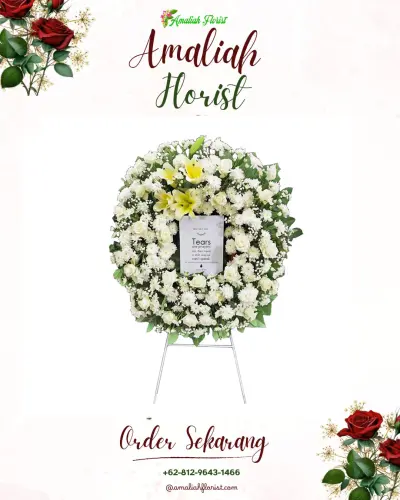 Krans Bunga Duka Cita di Kota Matsum Ii