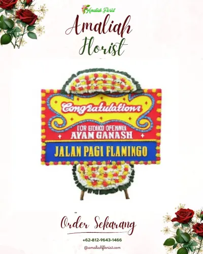 Bunga Papan Congratulation di Kota Matsum Ii